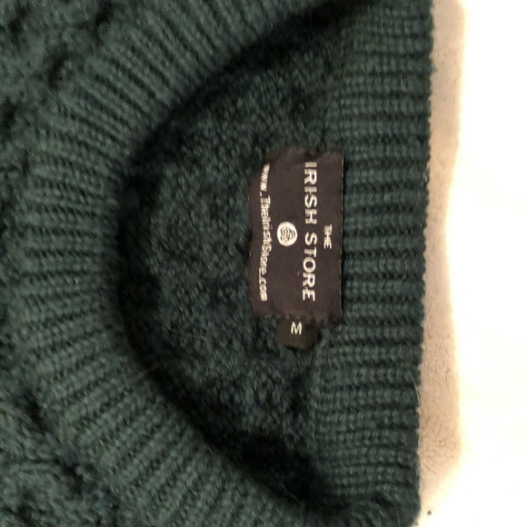 Dark Green Cable Knit Sweater - Picture 2 of 2